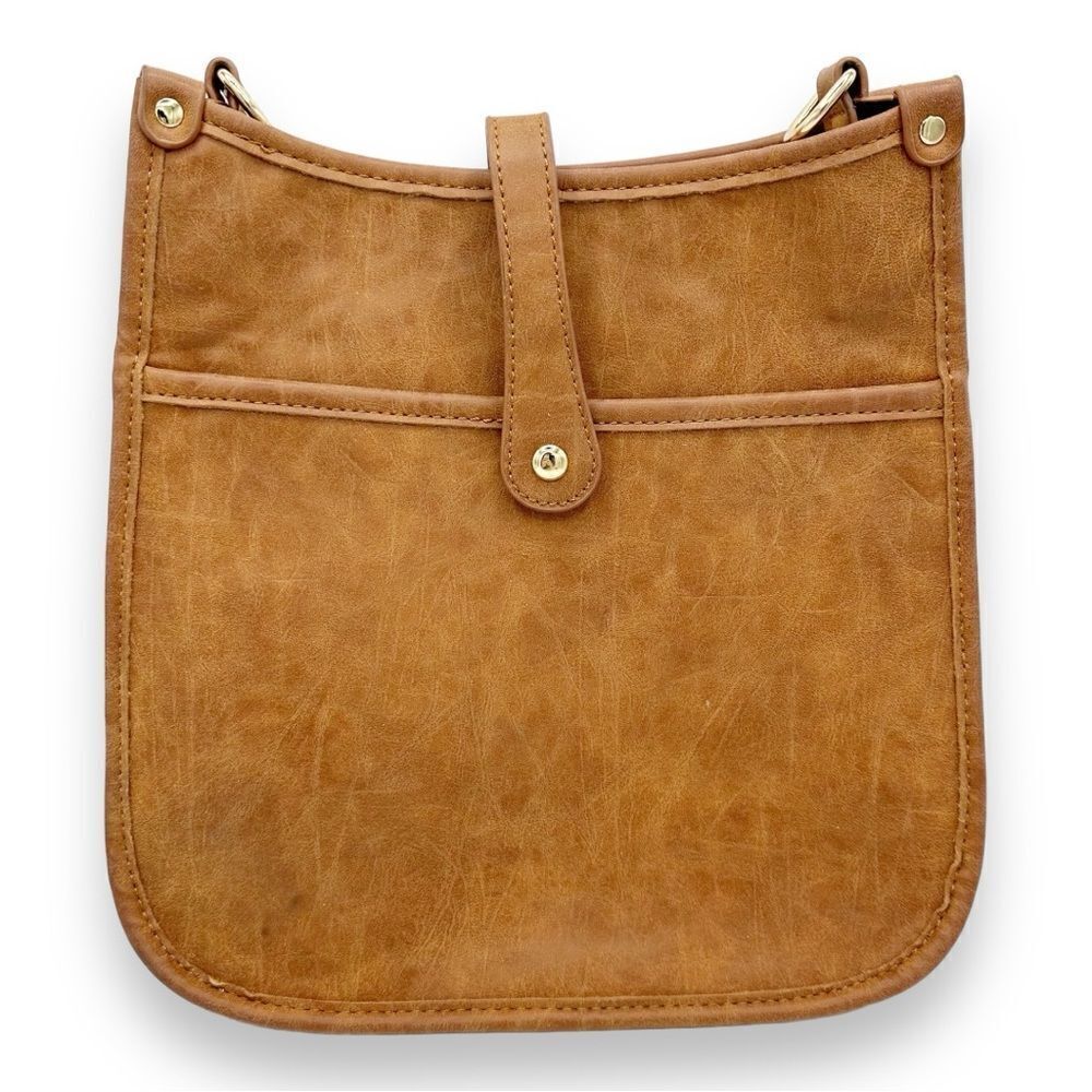Mix and Match Snap Messenger Crossbody Vegan Handbag (guitar strap not included)